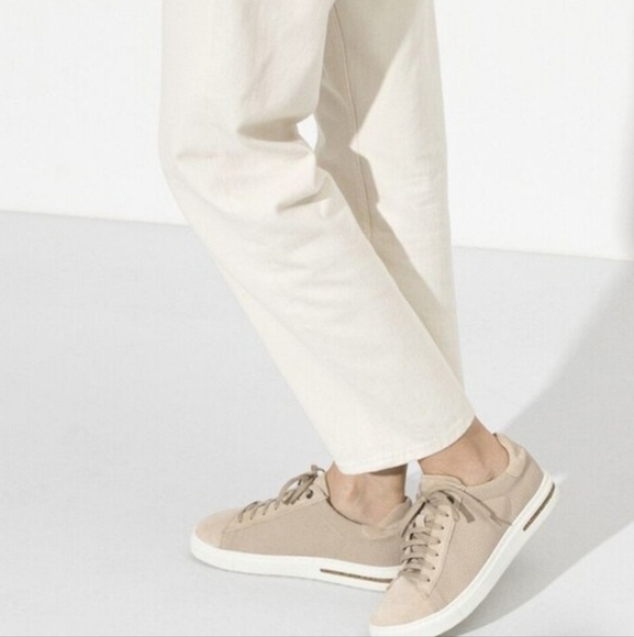 Birkenstock Shoes - Birkenstock Bend Low Sneakers Sandcastle Canvas Suede 40